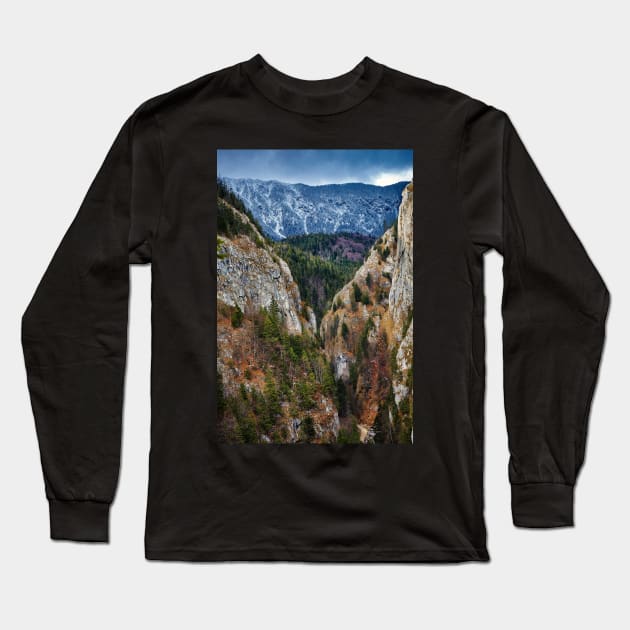 Canyon and mountain range Long Sleeve T-Shirt by naturalis